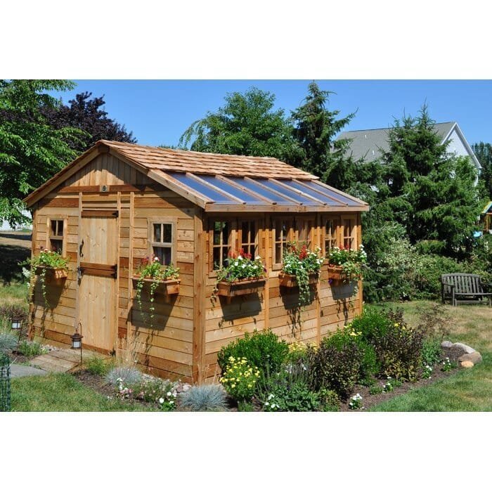 12′ x 12′ Cedar Outdoor Garden Shed – Sunshed Storage Building - Image 5