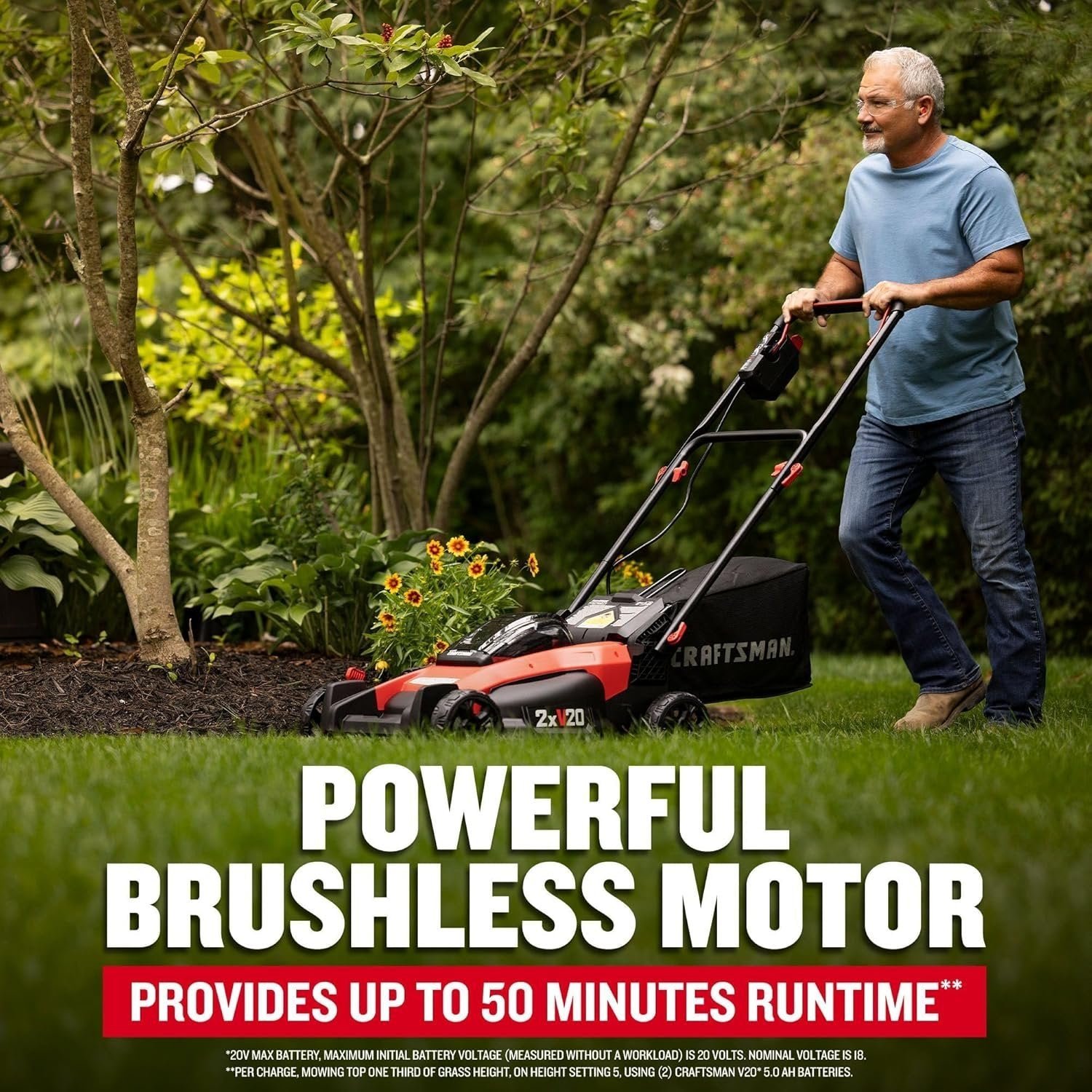 CRAFTSMAN V20 20-Inch Cordless Push Lawn Mower - Image 5