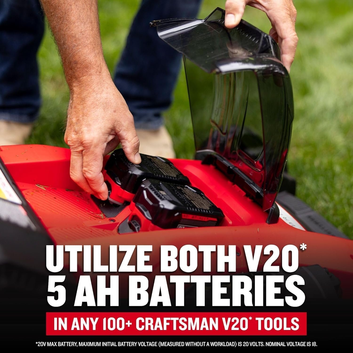 CRAFTSMAN V20 20-Inch Cordless Push Lawn Mower - Image 3