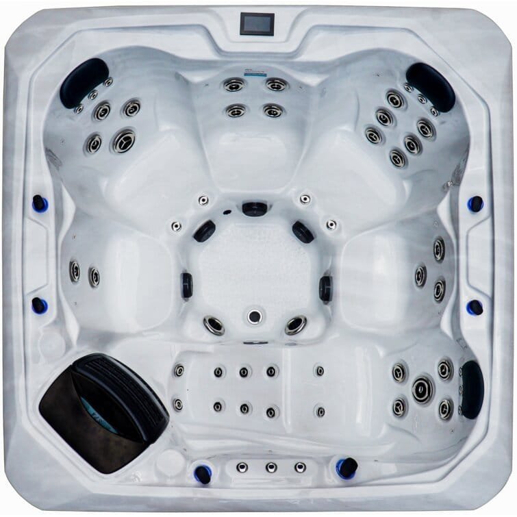 76-Jet Acrylic Square Hot Tub with Built-In Ozonator – Luxury Outdoor Spa - Image 13