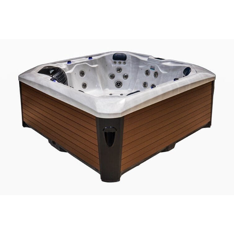 76-Jet Acrylic Square Hot Tub with Built-In Ozonator – Luxury Outdoor Spa - Image 16