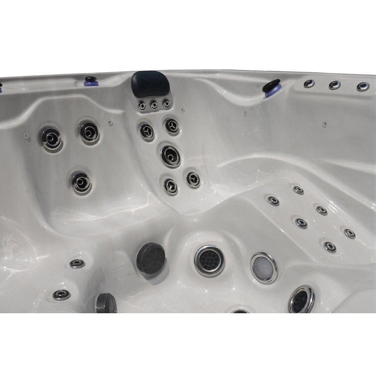 76-Jet Acrylic Square Hot Tub with Built-In Ozonator – Luxury Outdoor Spa - Image 10