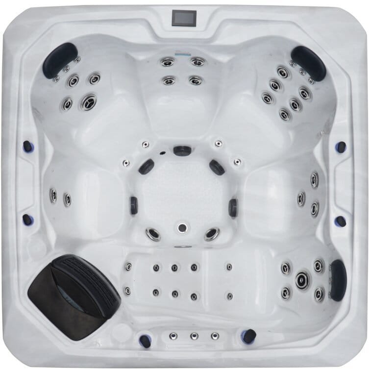 76-Jet Acrylic Square Hot Tub with Built-In Ozonator – Luxury Outdoor Spa - Image 14