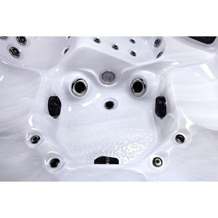 76-Jet Acrylic Square Hot Tub with Built-In Ozonator – Luxury Outdoor Spa - Image 8