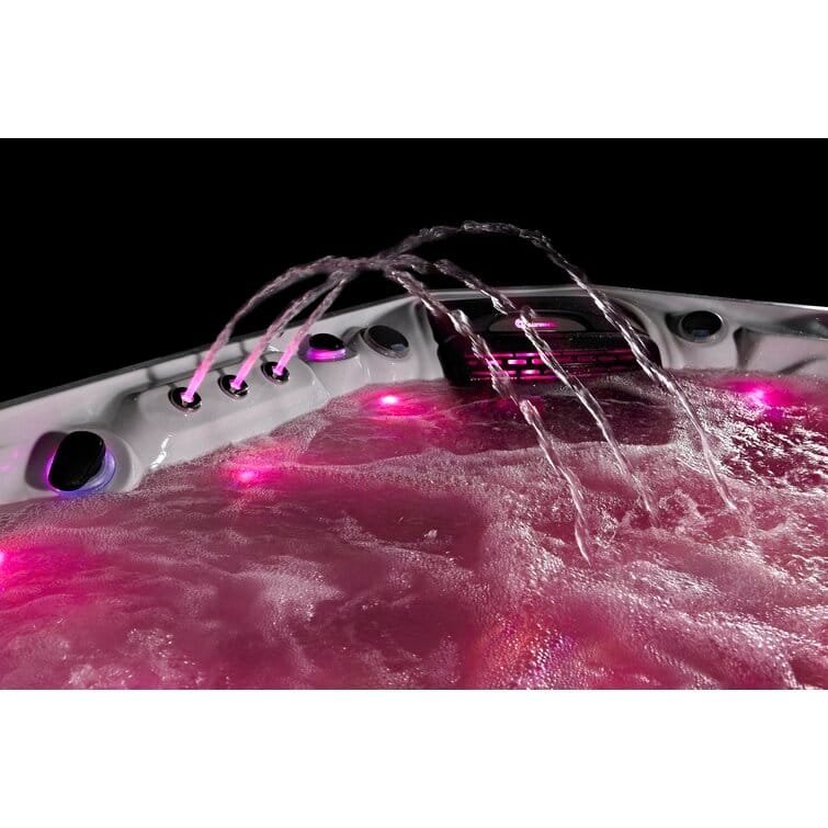 76-Jet Acrylic Square Hot Tub with Built-In Ozonator – Luxury Outdoor Spa - Image 12