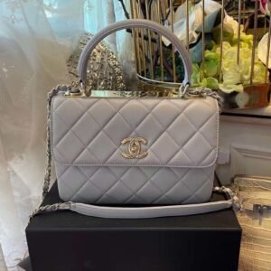 Chanel Classic Flap Bag 25cm Grey