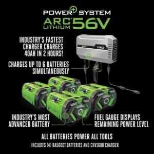 EGO Power 42 Inch 56 Volt Lithium Battery Zero Turn Riding Mower (Charger Included) - Image 4
