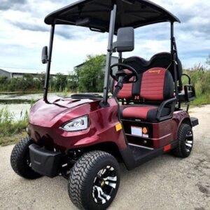 48V Electric 4-Seater Golf Cart Red Renegade X Edition with Utility Bed TSH