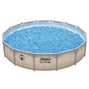 Coleman Steel Pro Max 14′ x 33″ Round Metal Frame Above Ground Pool Set