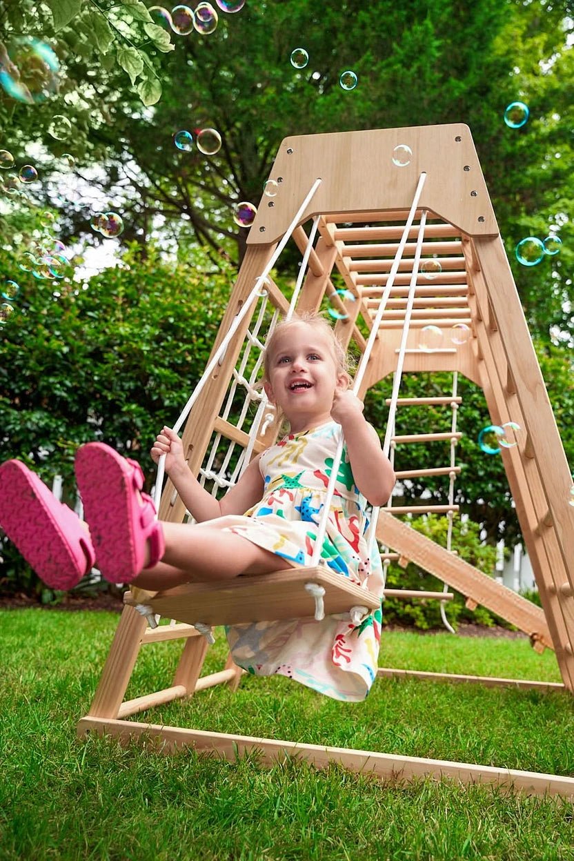 Avenlur Magnolia 7-in-1 Real Wood Playset | Indoor & Outdoor Climbing Gym for Kids - Image 17