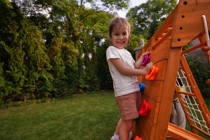 Avenlur Magnolia 7-in-1 Real Wood Playset | Indoor & Outdoor Climbing Gym for Kids - Image 5