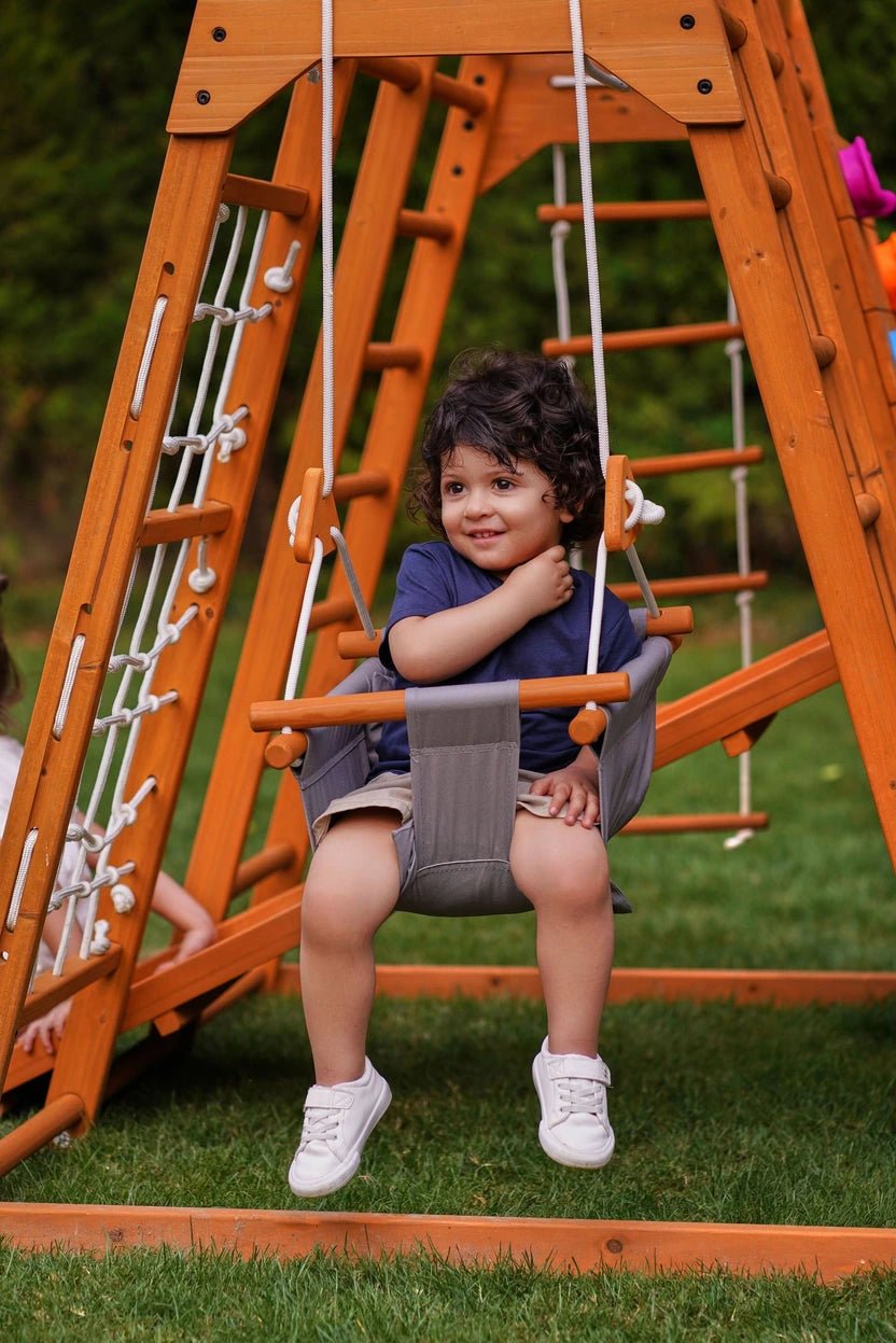 Avenlur Magnolia 7-in-1 Real Wood Playset | Indoor & Outdoor Climbing Gym for Kids - Image 8