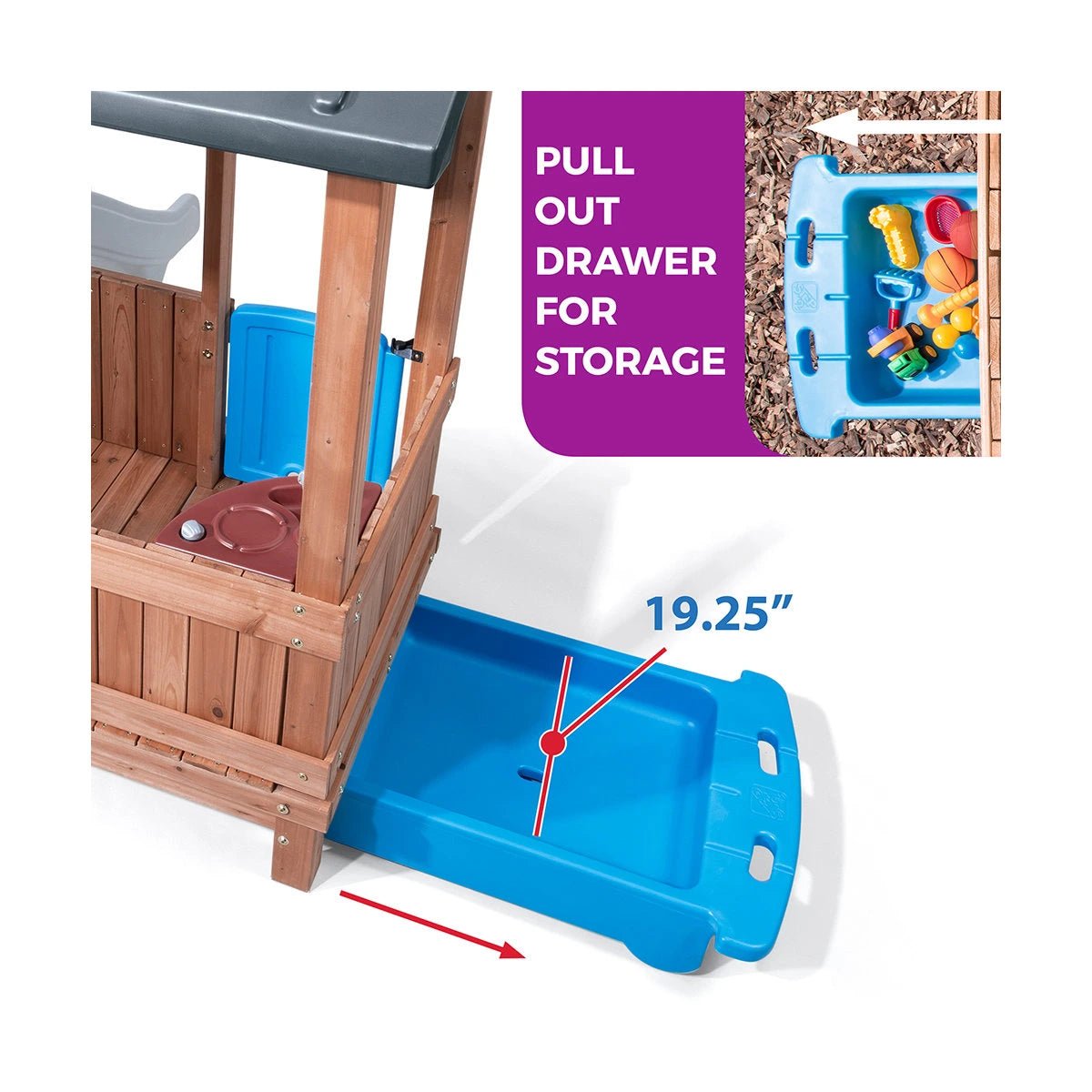 Step2 Woodland Adventure Kids Outdoor Playhouse for Toddlers - Image 13