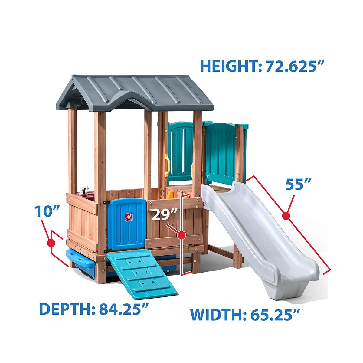 Step2 Woodland Adventure Kids Outdoor Playhouse for Toddlers - Image 9