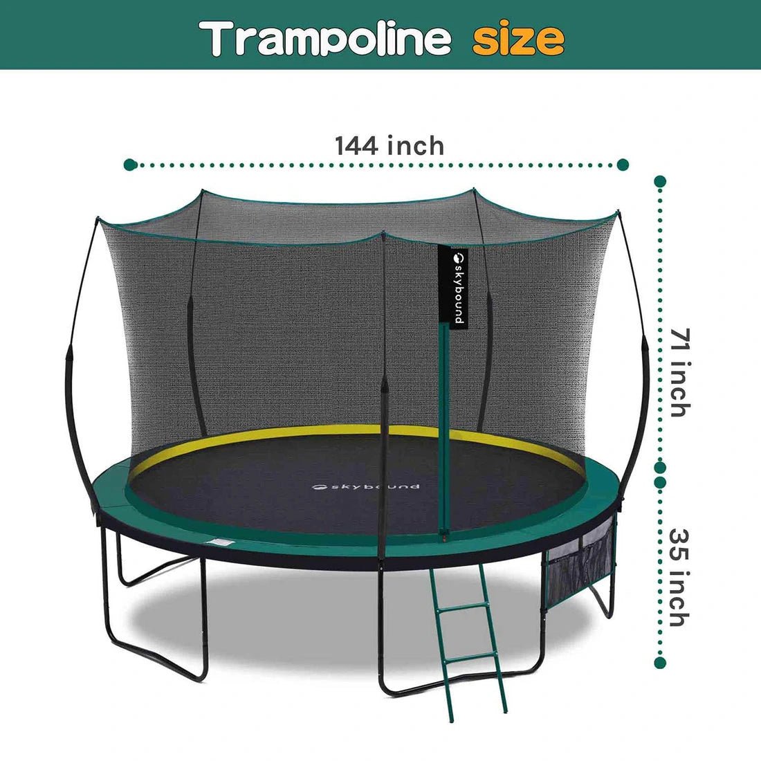 SkyBound Springless Trampoline 12FT - Image 9