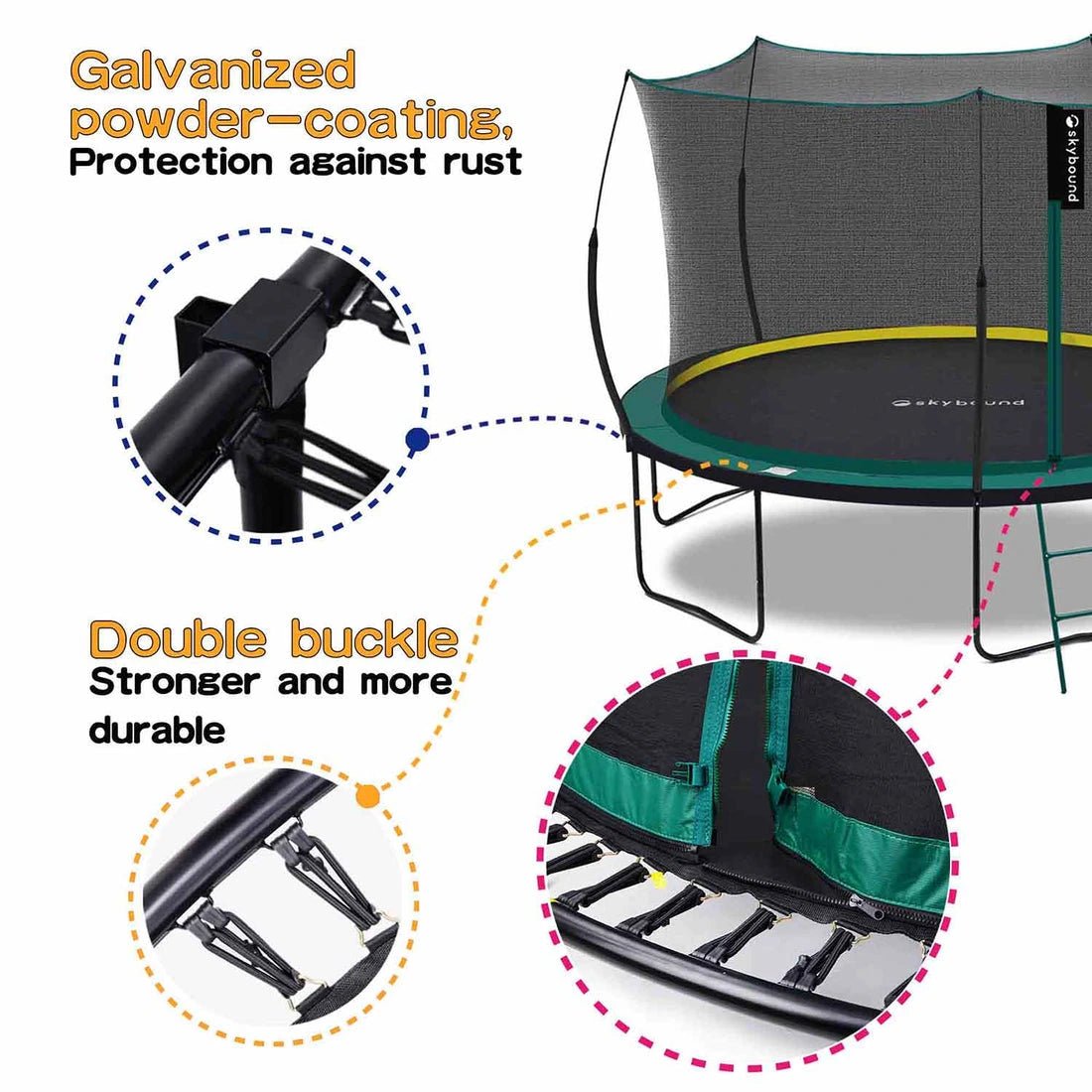 SkyBound Springless Trampoline 12FT - Image 7