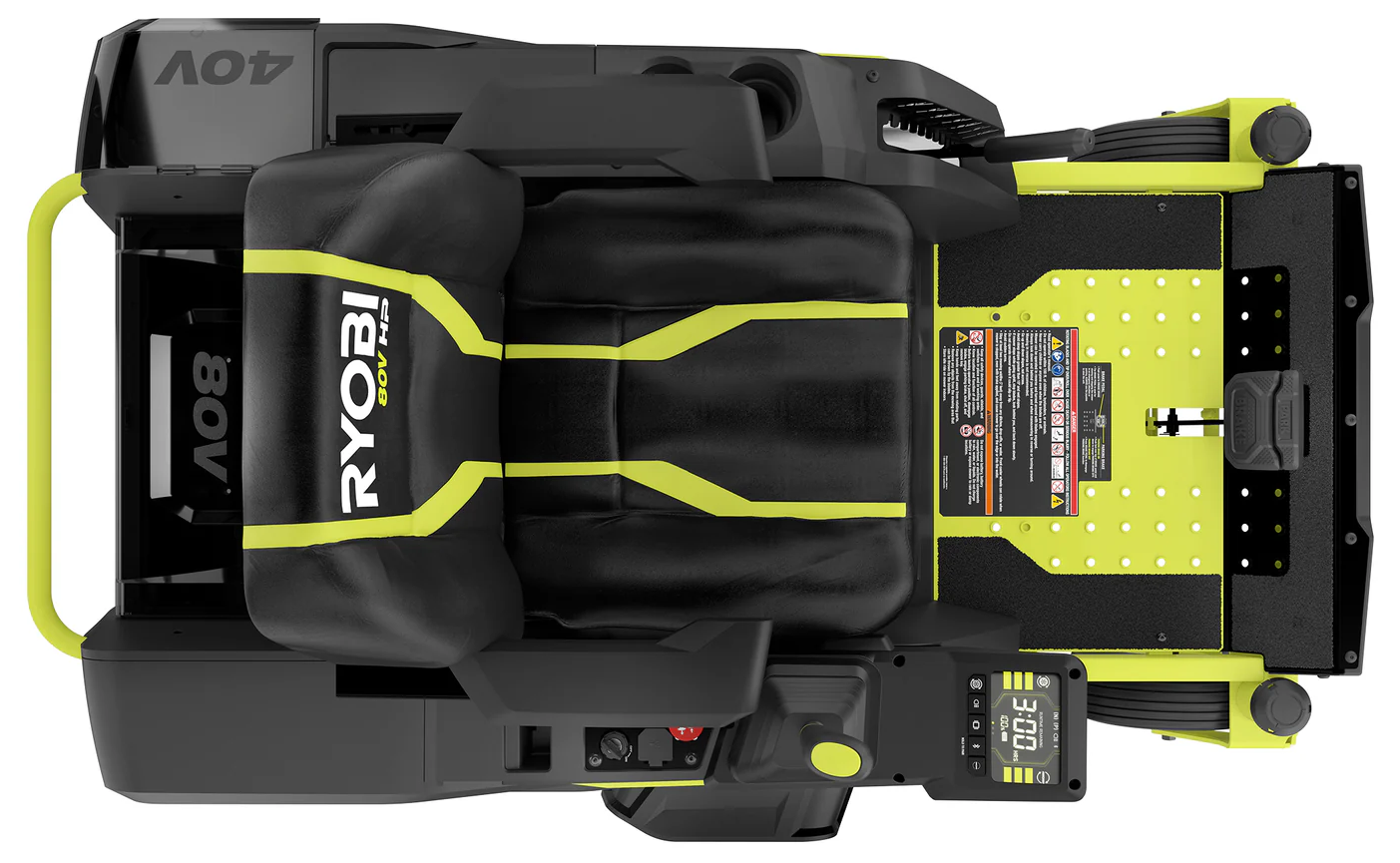 RYOBI 80V HP Brushless 30 in. Battery Electric Cordless Zero Turn Mower with 80V 10 Ah Batteries - Image 11