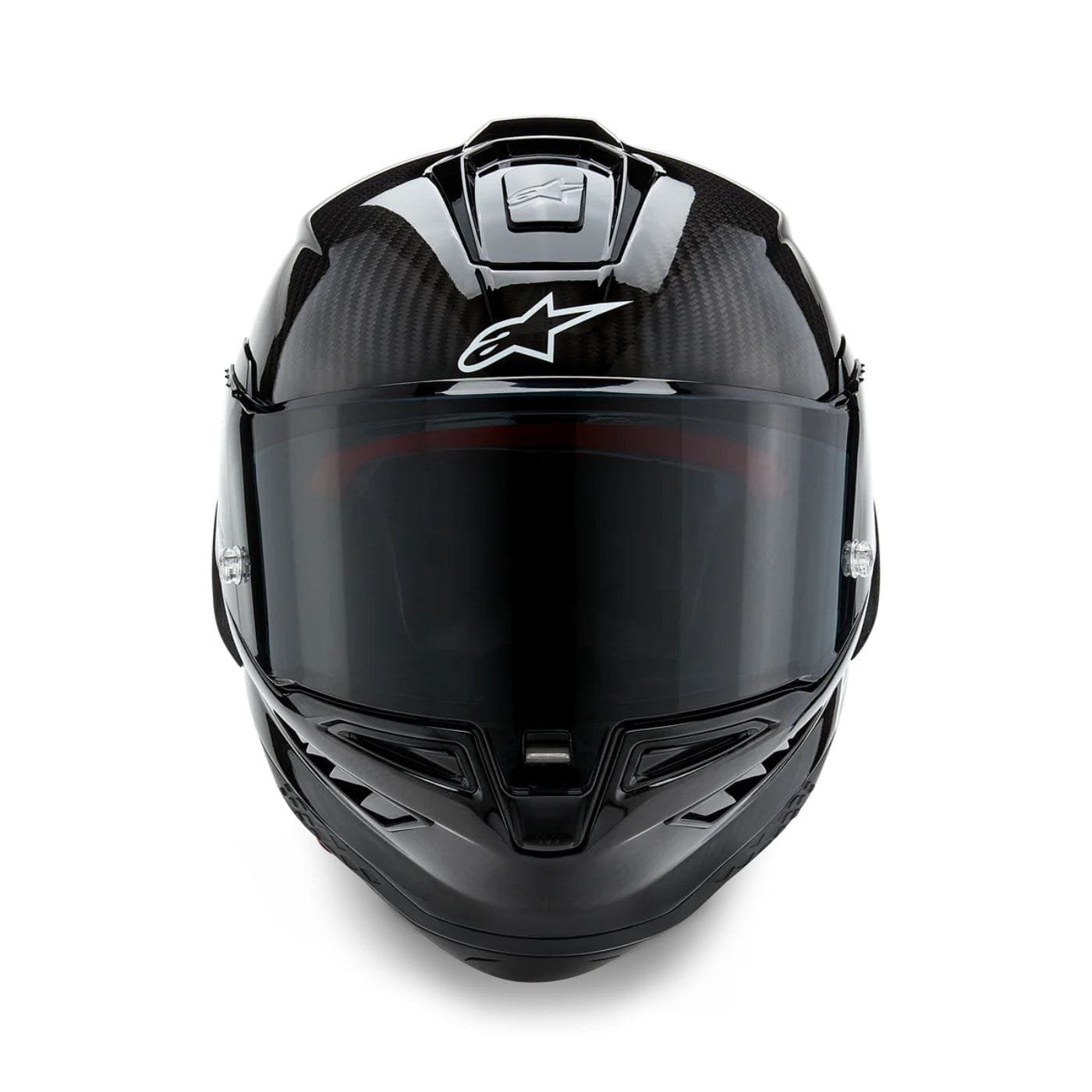 Alpinestars Supertech R10 Element ECE 06 / FIM Full Face Helmet Gloss Black / Carbon / Silver - Image 3