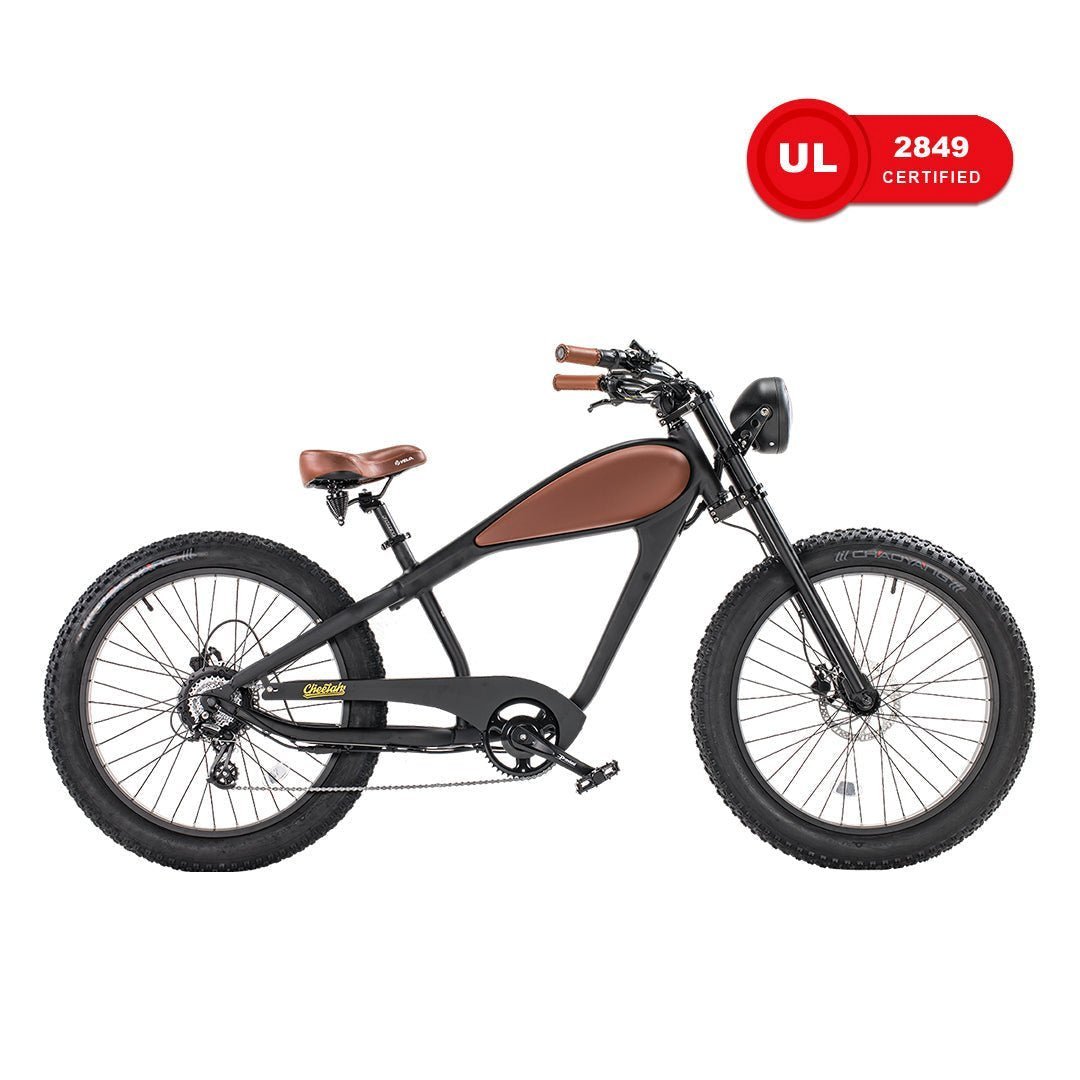 Revi Bikes Cheetah 48V 750W Hub Motor Fat Tire Electric Cruiser Bike - Image 5