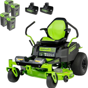 Greenworks 60V 42 Electric CrossoverZ Zero Turn Mower with 8 Ah Batteries and Dual Port Turbo Chargers