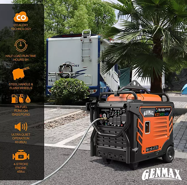 Genmax Portable Inverter Generator 11000W TRI-FUEL - Image 3