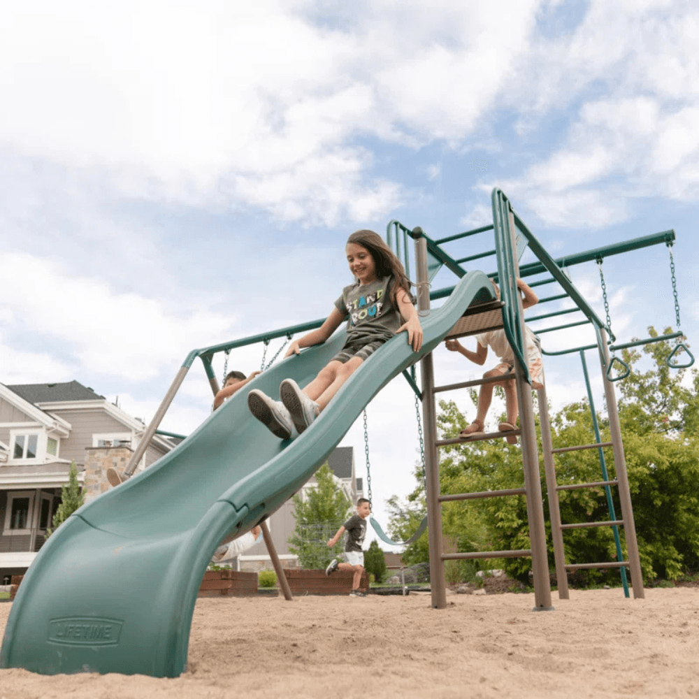 Lifetime Powder Coated Steel Swing Set with 4 Swing(s) , 1 Slide(s) - Image 10