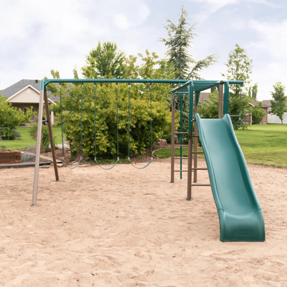 Lifetime Powder Coated Steel Swing Set with 4 Swing(s) , 1 Slide(s) - Image 14