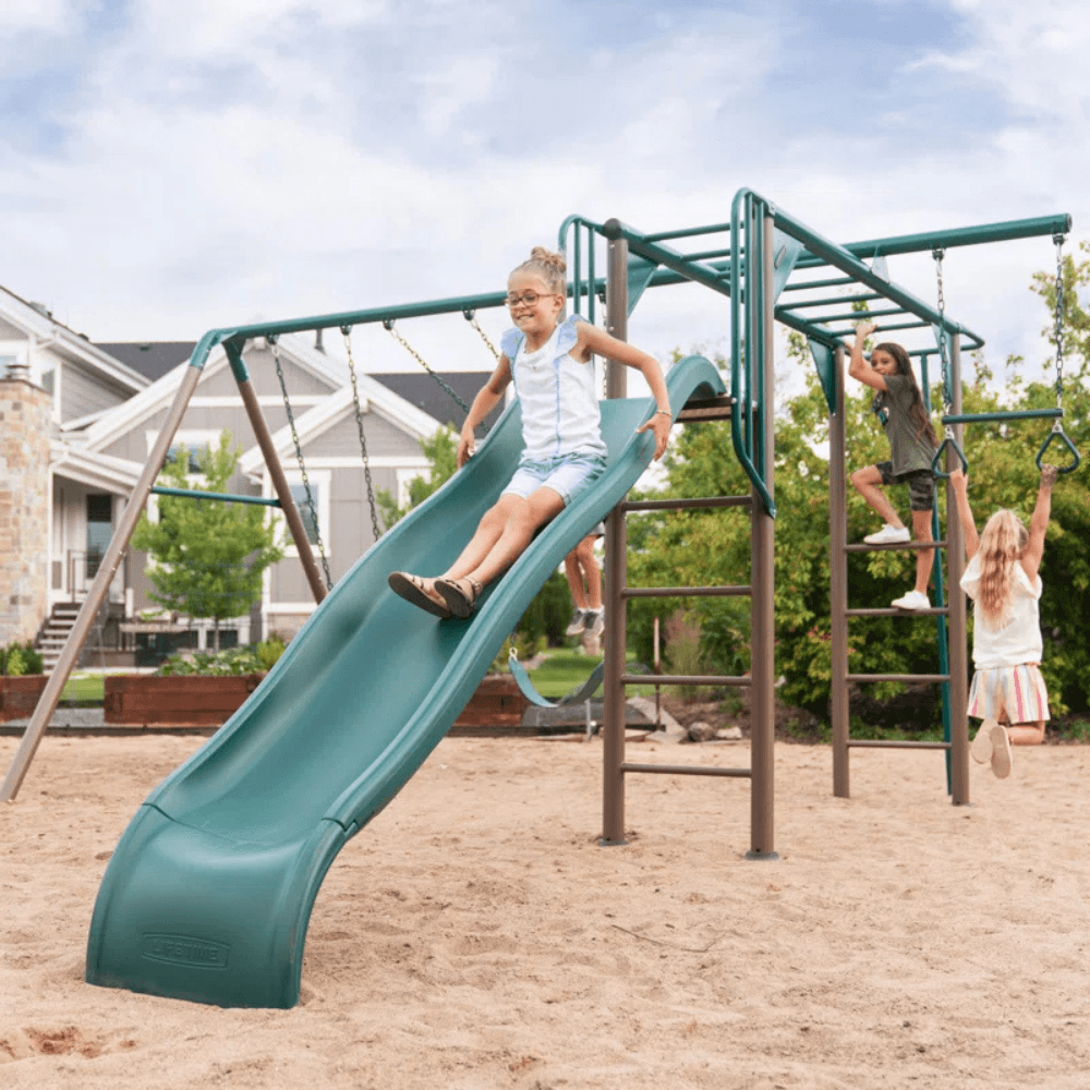Lifetime Powder Coated Steel Swing Set with 4 Swing(s) , 1 Slide(s) - Image 7