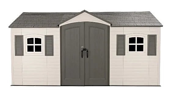 Lifetime Legacy 15×8 Plastic Storage Shed Kit w/ Floors - Image 2