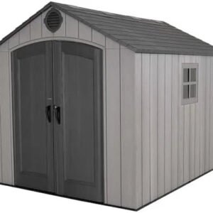 Lifetime Outdoor Storage Shed, 8 x 10 Foot, Grays
