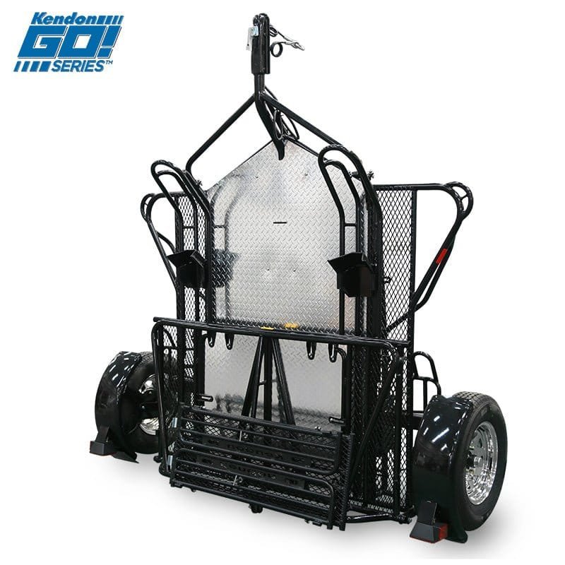 Go! Series Ride-Up Folding Motorcycle Trailer – Dual Rail Steel Utility Trailer - Image 10