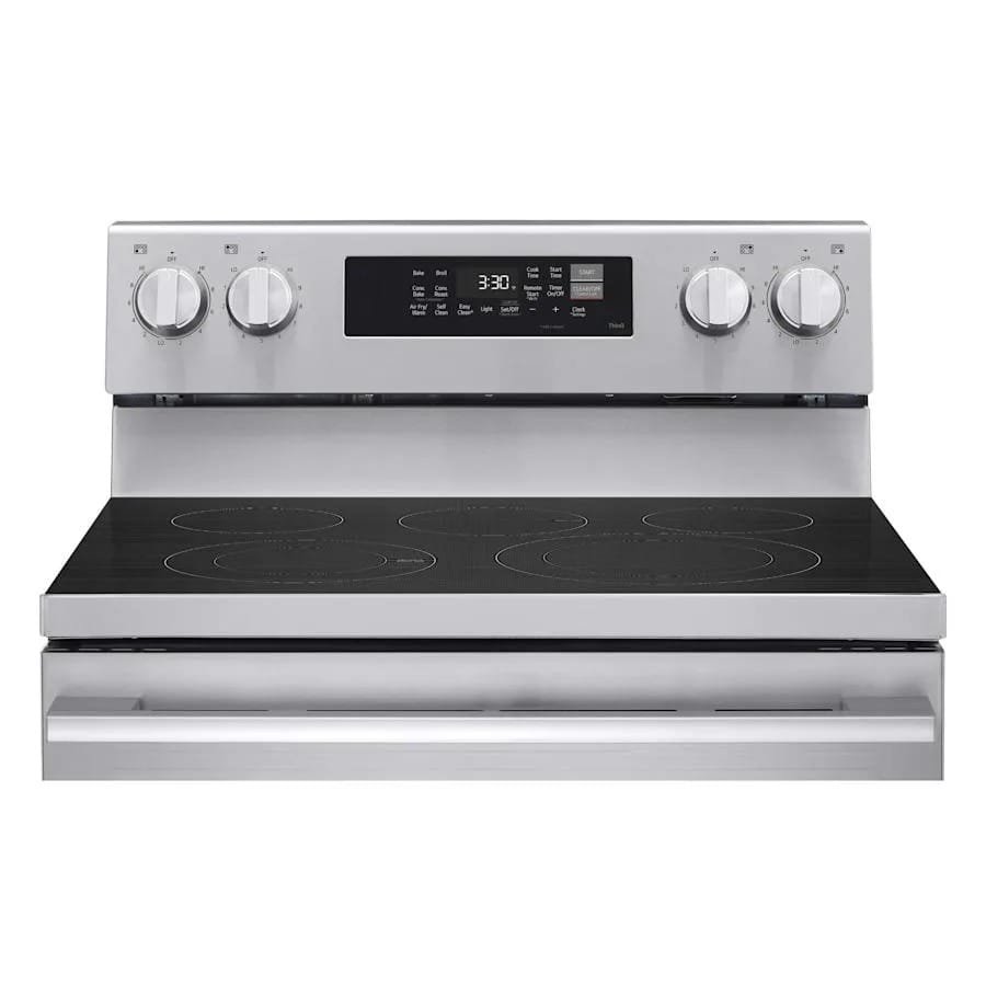 LG 30 Inch Wide 6.3 Cu. Ft. Free Standing Electric Range with Radiant Burners and Storage Drawer - Image 9