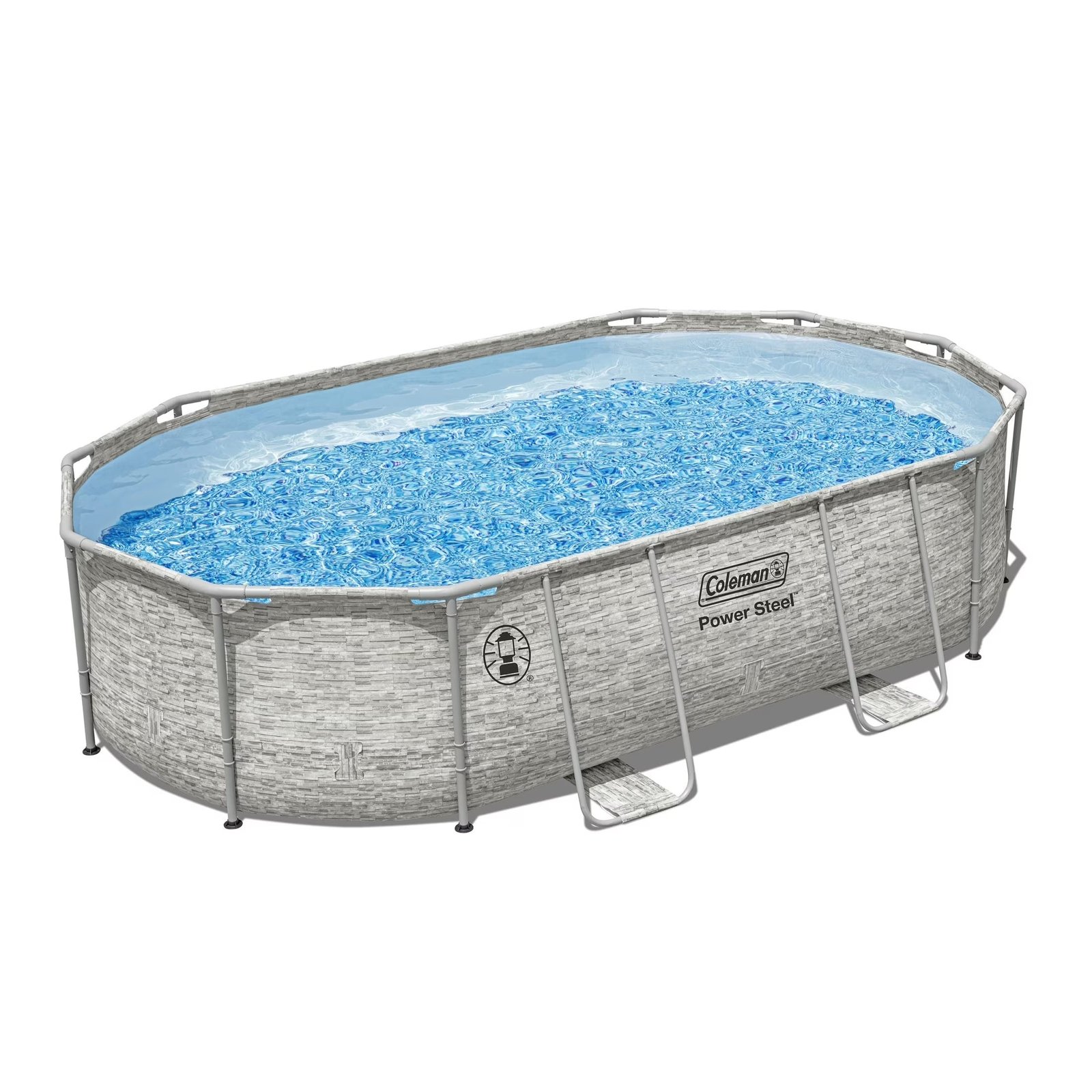 Coleman Power Steel 16 ft × 10 ft × 42 in Oval Above Ground Pool Set - Image 4