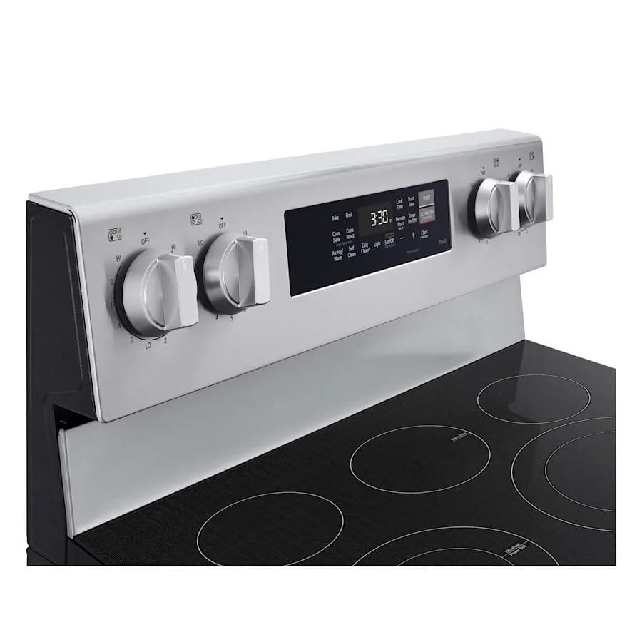 LG 30 Inch Wide 6.3 Cu. Ft. Free Standing Electric Range with Radiant Burners and Storage Drawer - Image 5