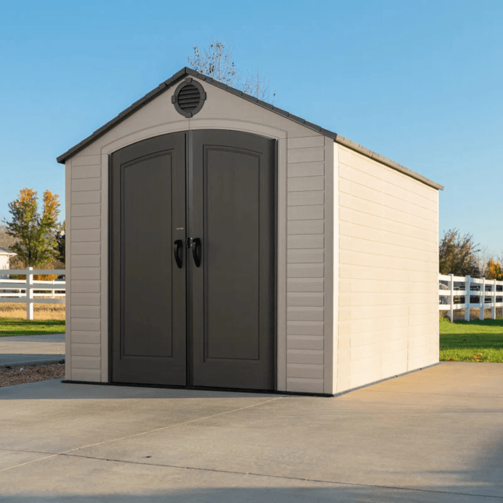 8 Ft. x 10 Ft. High-Density Polyethylene (Plastic) Outdoor Storage Shed with Steel-Reinforced Construction - Image 12