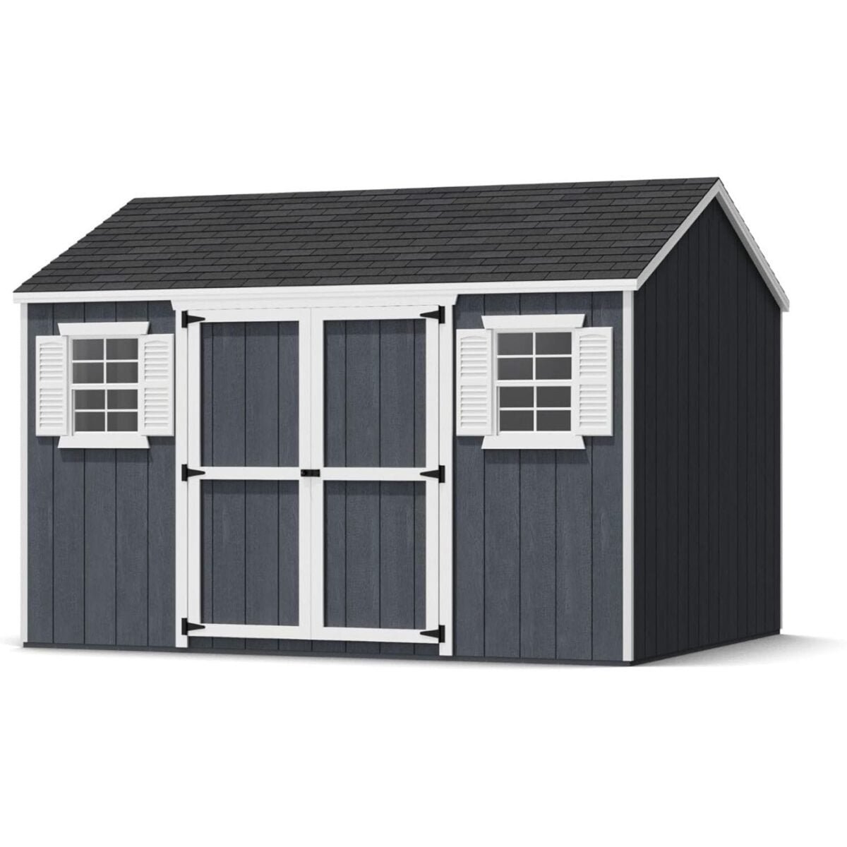 10×12 Value Workshop Shed with Operable Windows, Outdoor Wood Storage